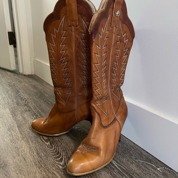 Ladies 6 5.5 Cowboy boots - Picture 3 of 5